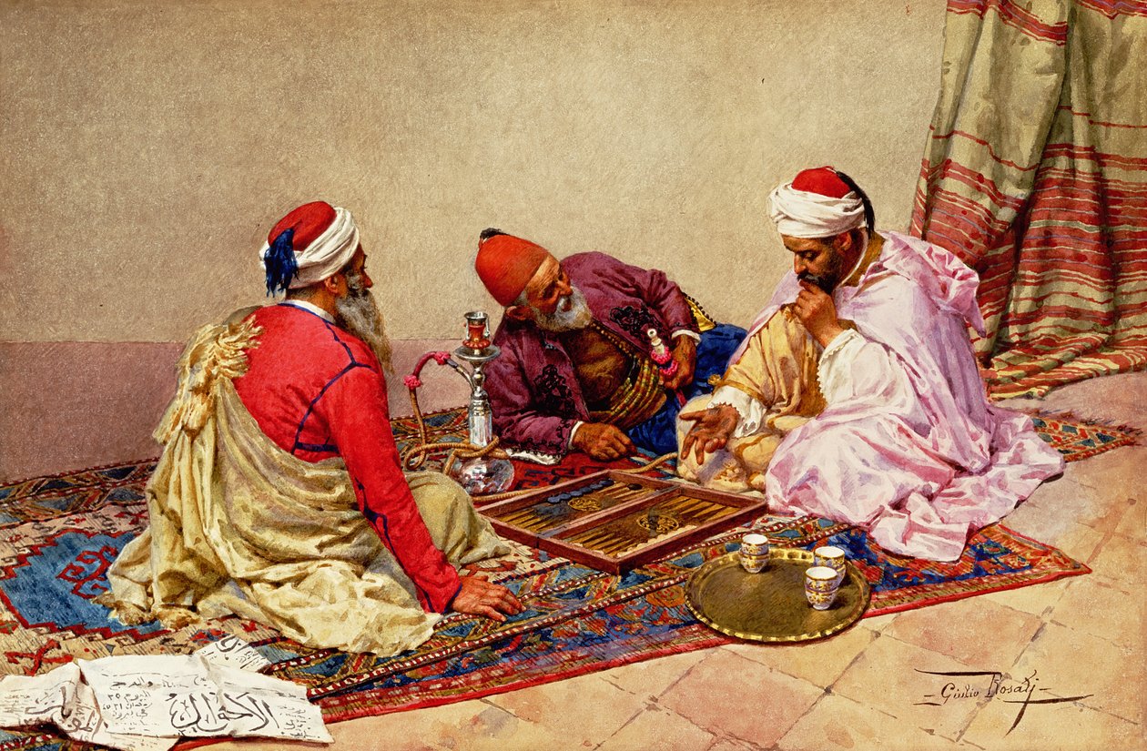 Die Backgammon-Spieler von Giulio Rosati