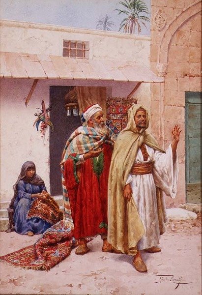 Der Teppichverkäufer von Giulio Rosati