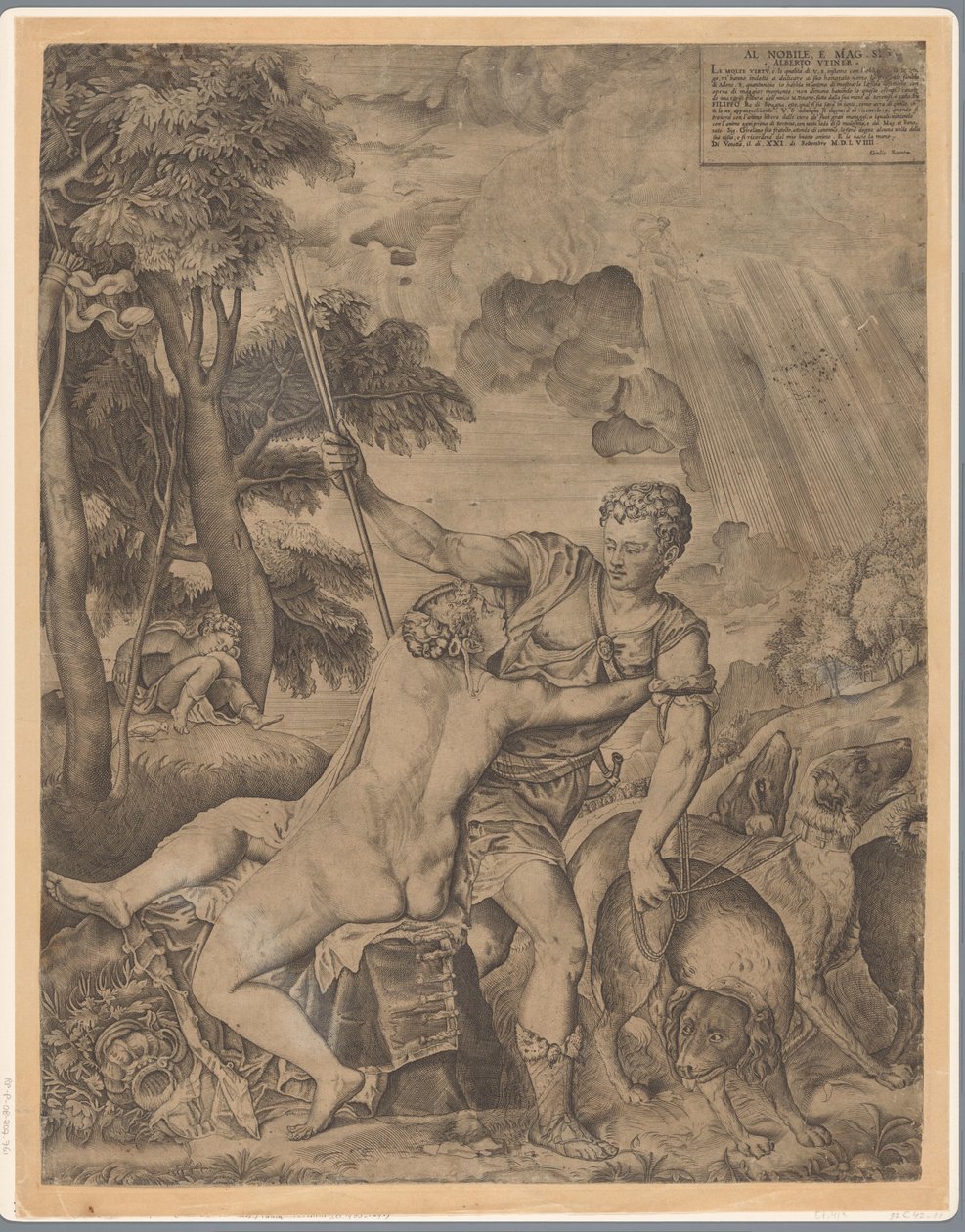 Venus und Adonis von Giulio Sanuto