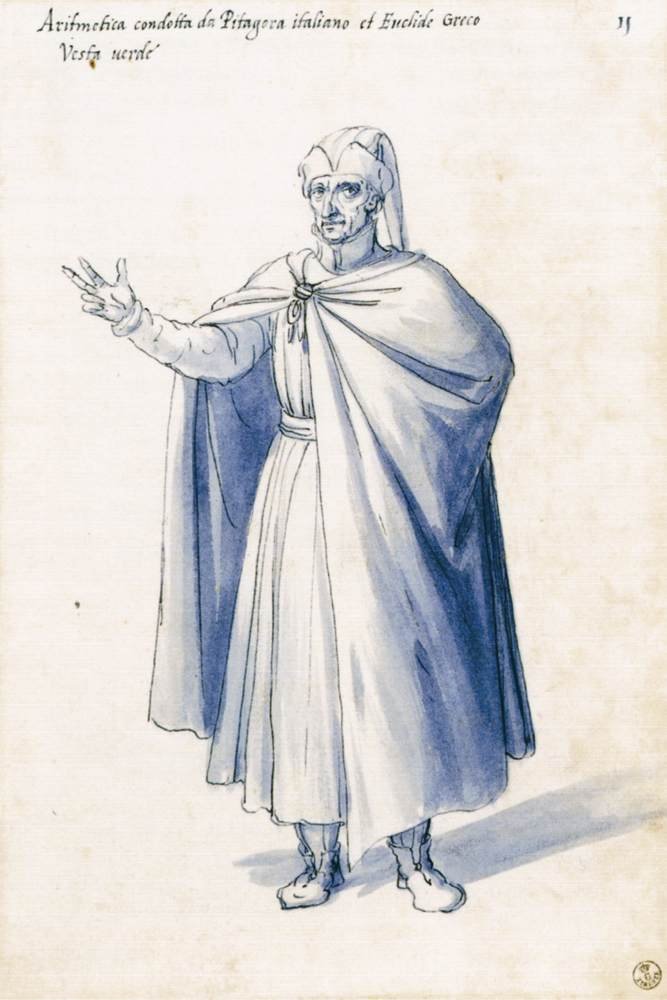Kostüm der allegorischen Figur Arithmetik von Giuseppe Arcimboldo