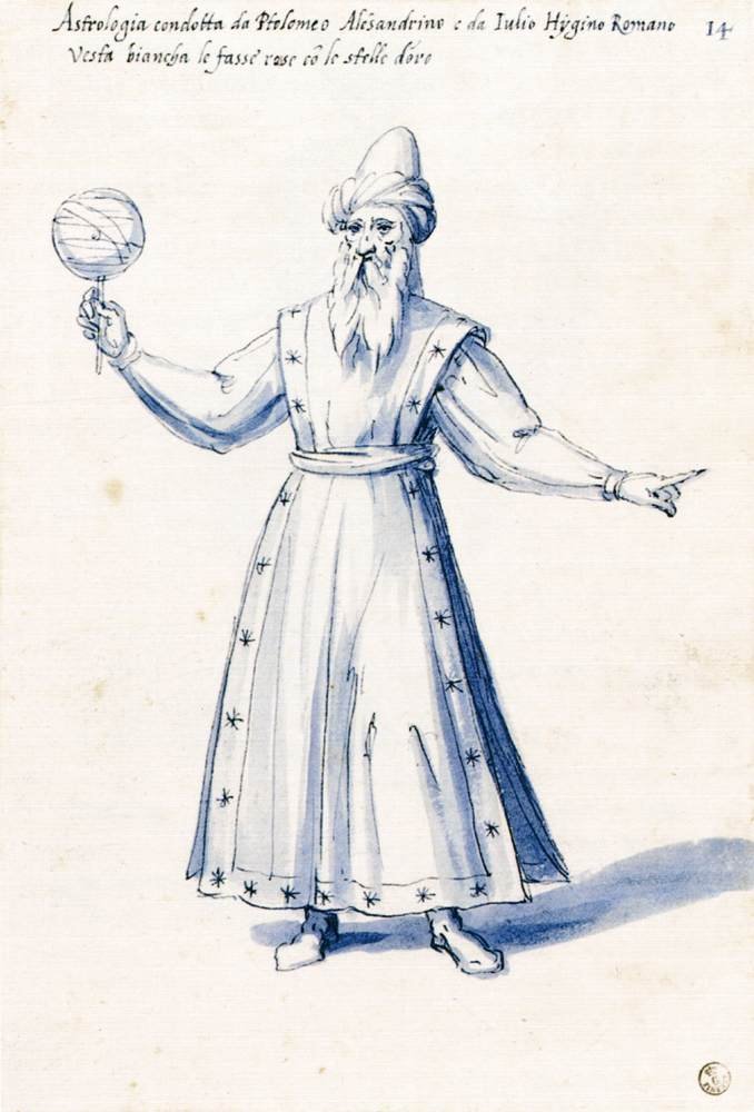 Kostüm der allegorischen Figur Astrologie von Giuseppe Arcimboldo