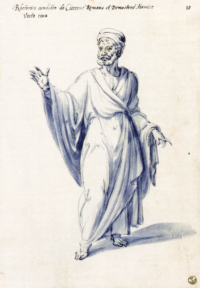Kostüm der allegorischen Figur Rhetorik von Giuseppe Arcimboldo