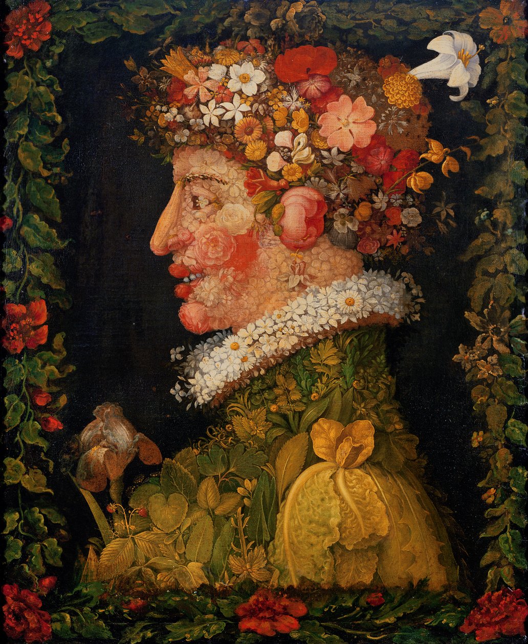 Frühling, aus einer Serie, die die vier Jahreszeiten darstellt, 1573 von Giuseppe Arcimboldo