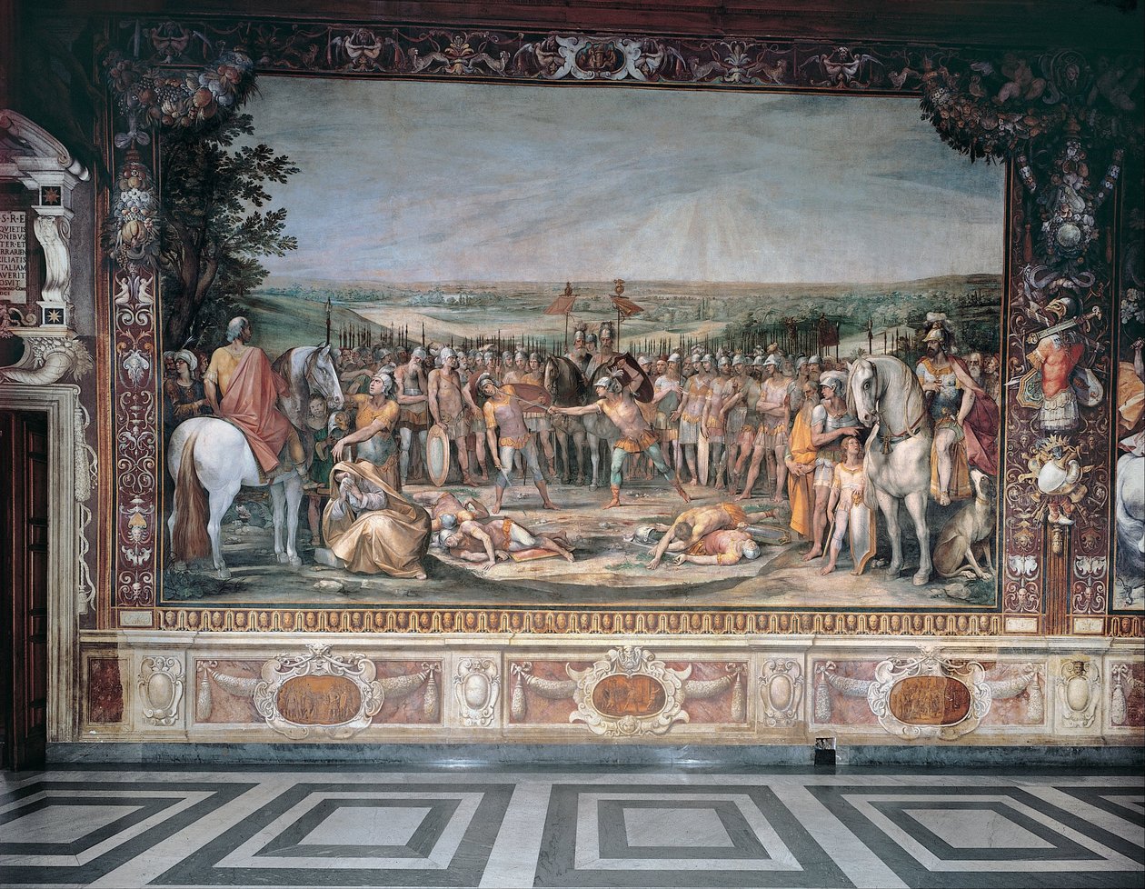 Kampf der Horatier und der Curiatier von Giuseppe Cesari