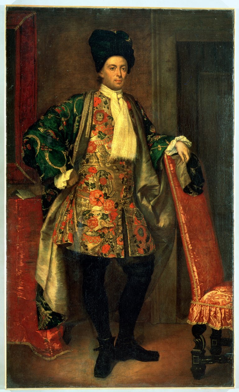 Porträt von Graf Giovanni Battista Vailetti von Giuseppe Ghislandi