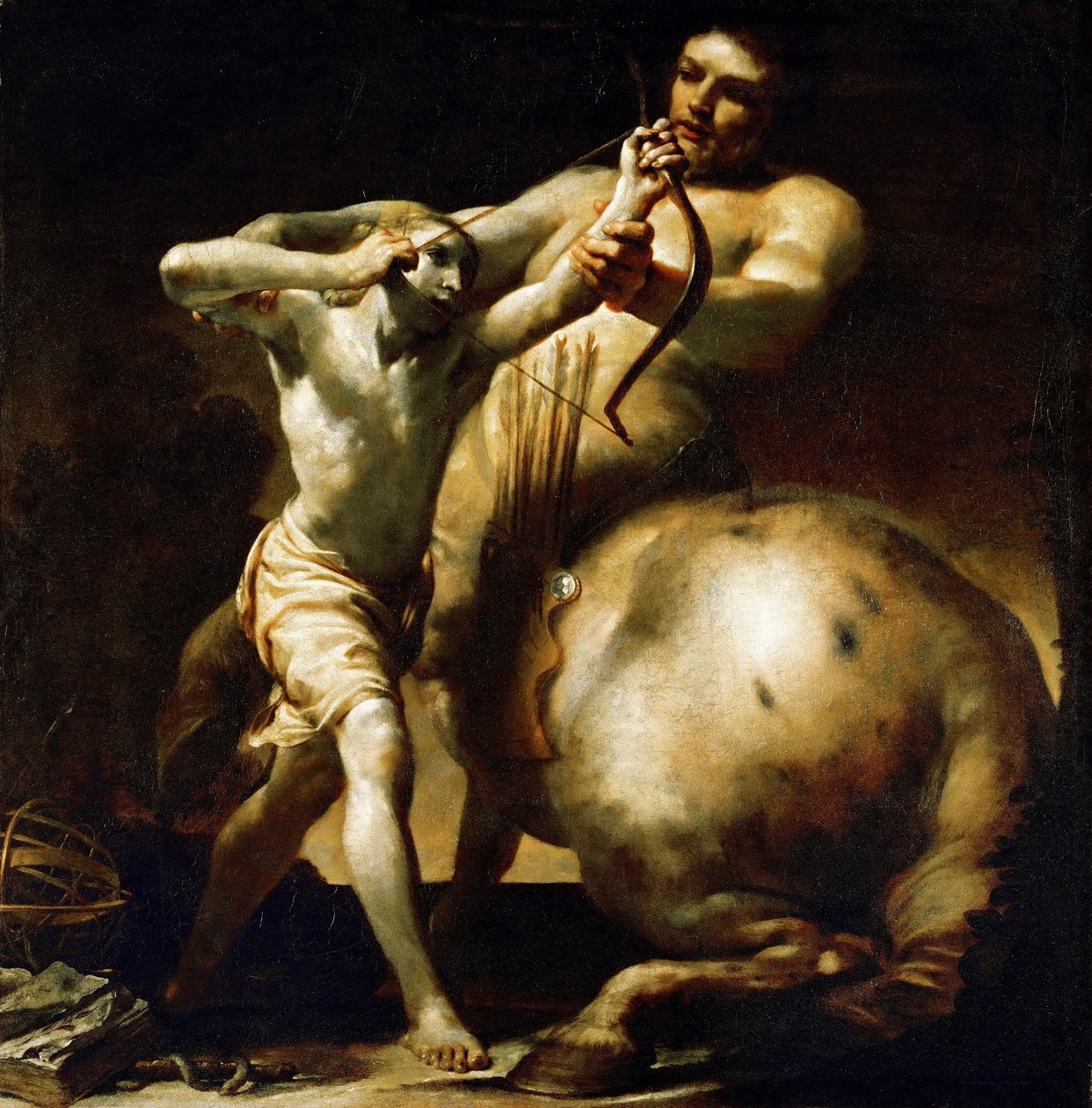 Der Kentaur Chiron und Achill von Giuseppe Maria Crespi
