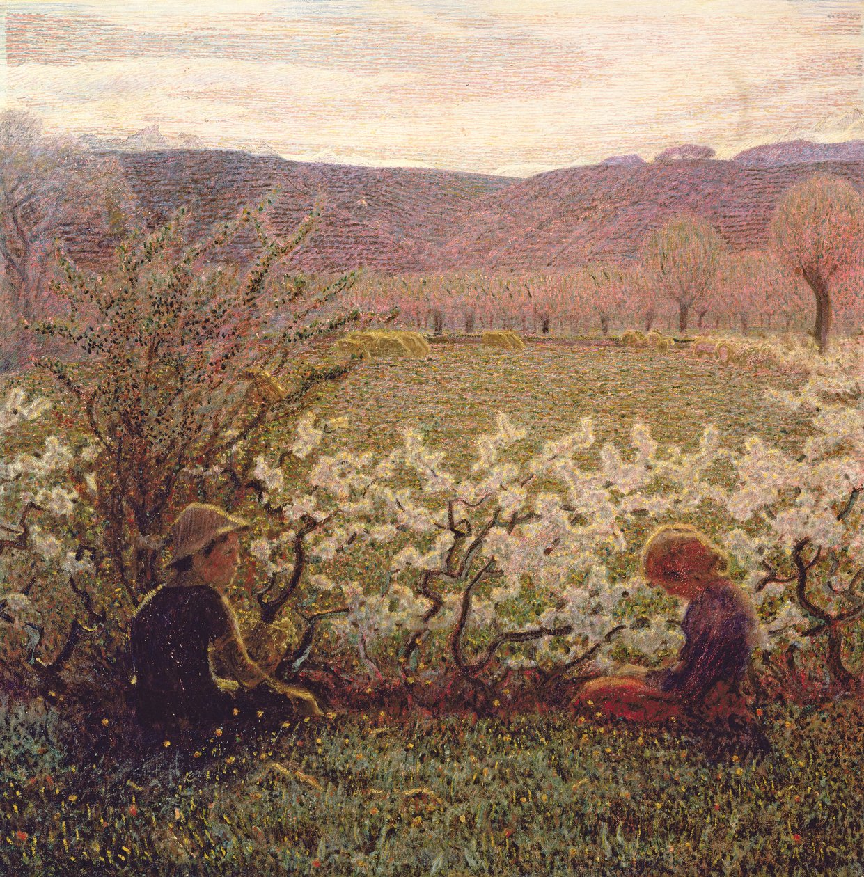 Blühende Wiese von Giuseppe Pellizza da Volpedo