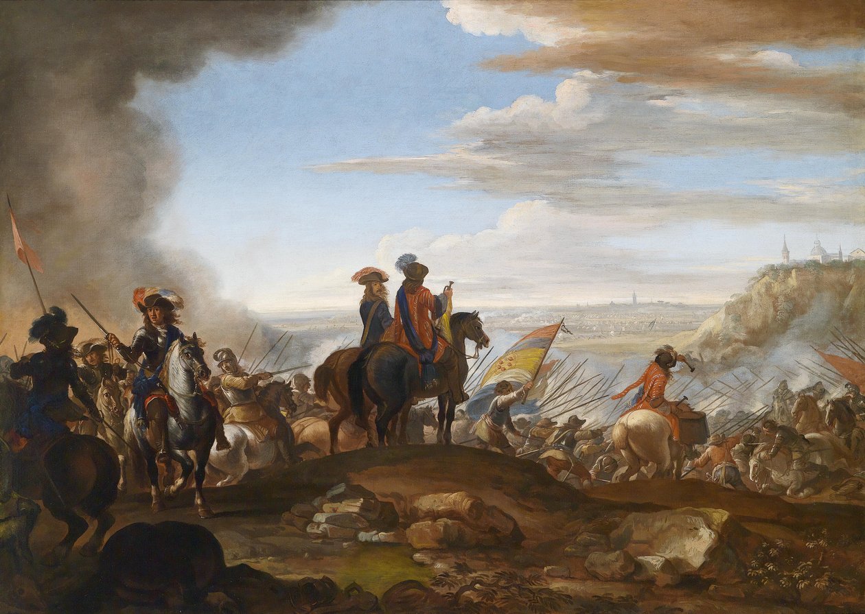 Die Truppen des Großherzogs Cosimo III. von Toskana im Gefecht von Giuseppe Pinacci