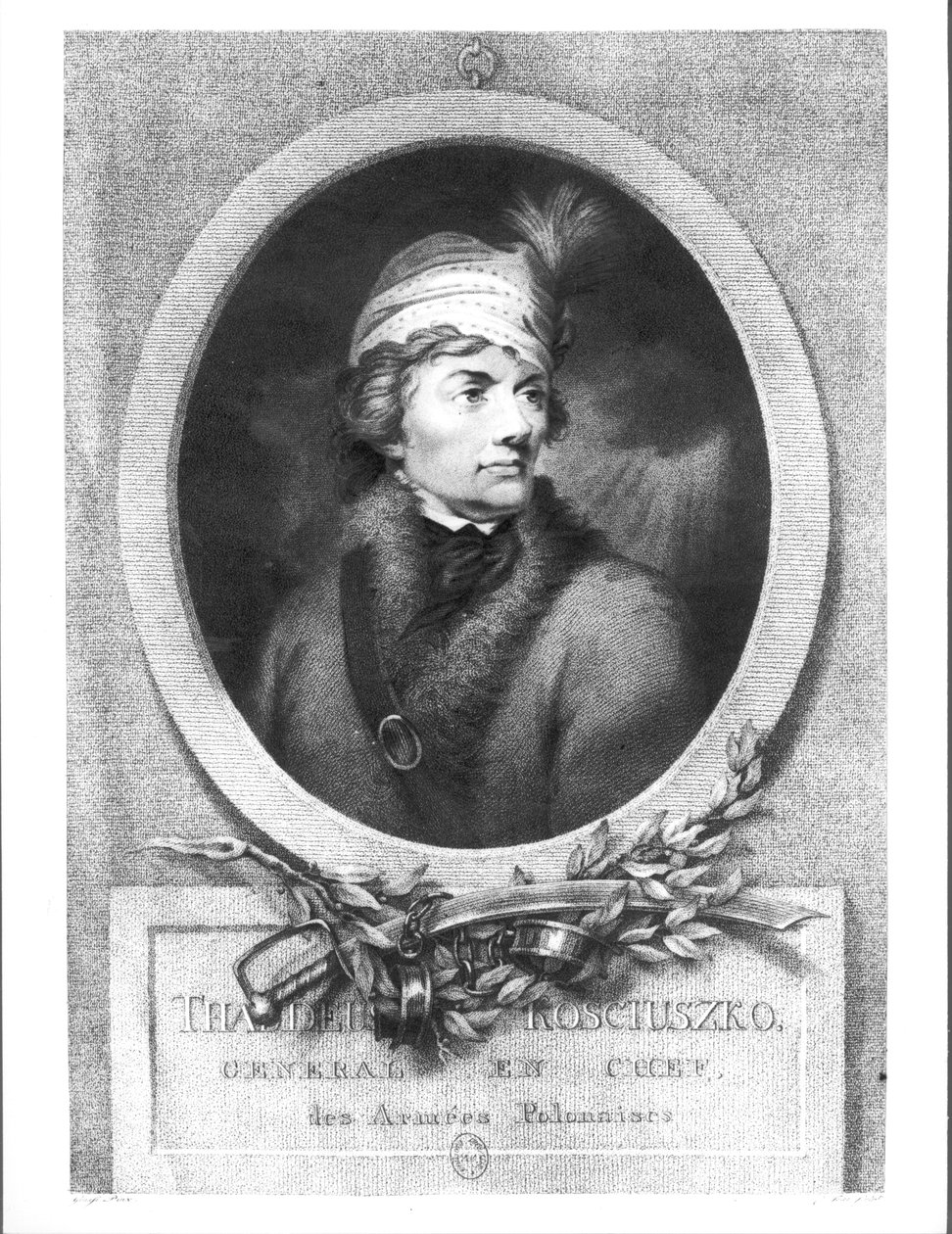 Tadeusz Kosciuszko (1746-1817), graviert von Christiaan Josi (gest. 1828), veröffentlicht 1794-98 von Giuseppe or Josef Grassi