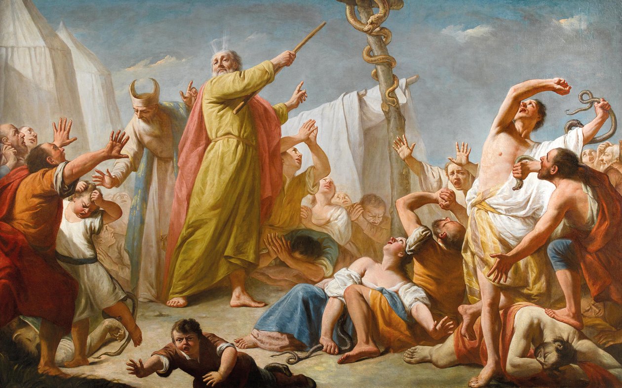 Moses und die eherne Schlange, ca. 1770 von Giuseppe Angeli