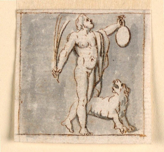 Dionysos mit Panther von Giuseppe Bernardino Bison
