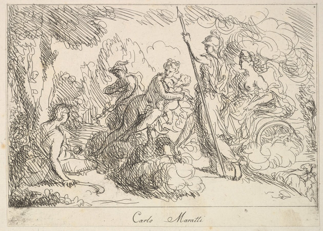 Götter und Göttinnen in einer Landschaft von Giuseppe Canale