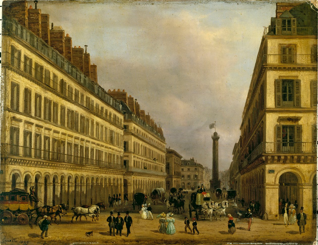 La rue de Castiglione von Giuseppe Canella