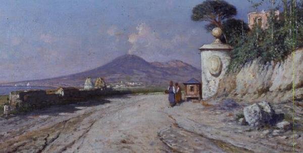 Pompeji: (Panel) von Giuseppe Carelli