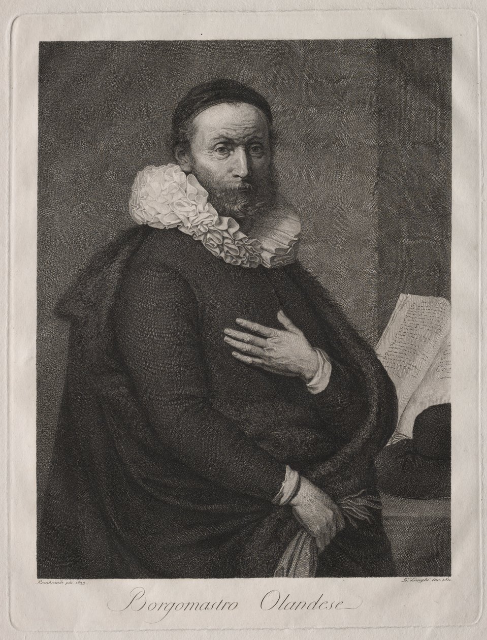 Der niederländische Bürgermeister von Giuseppe Longhi