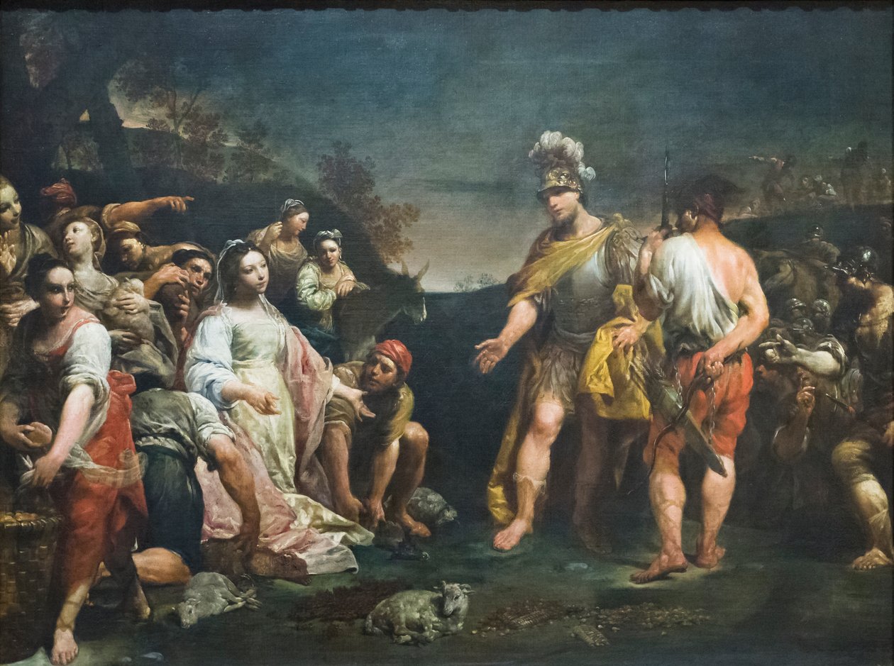 David und Abigail von Giuseppe Maria (1665 1747) Crespi