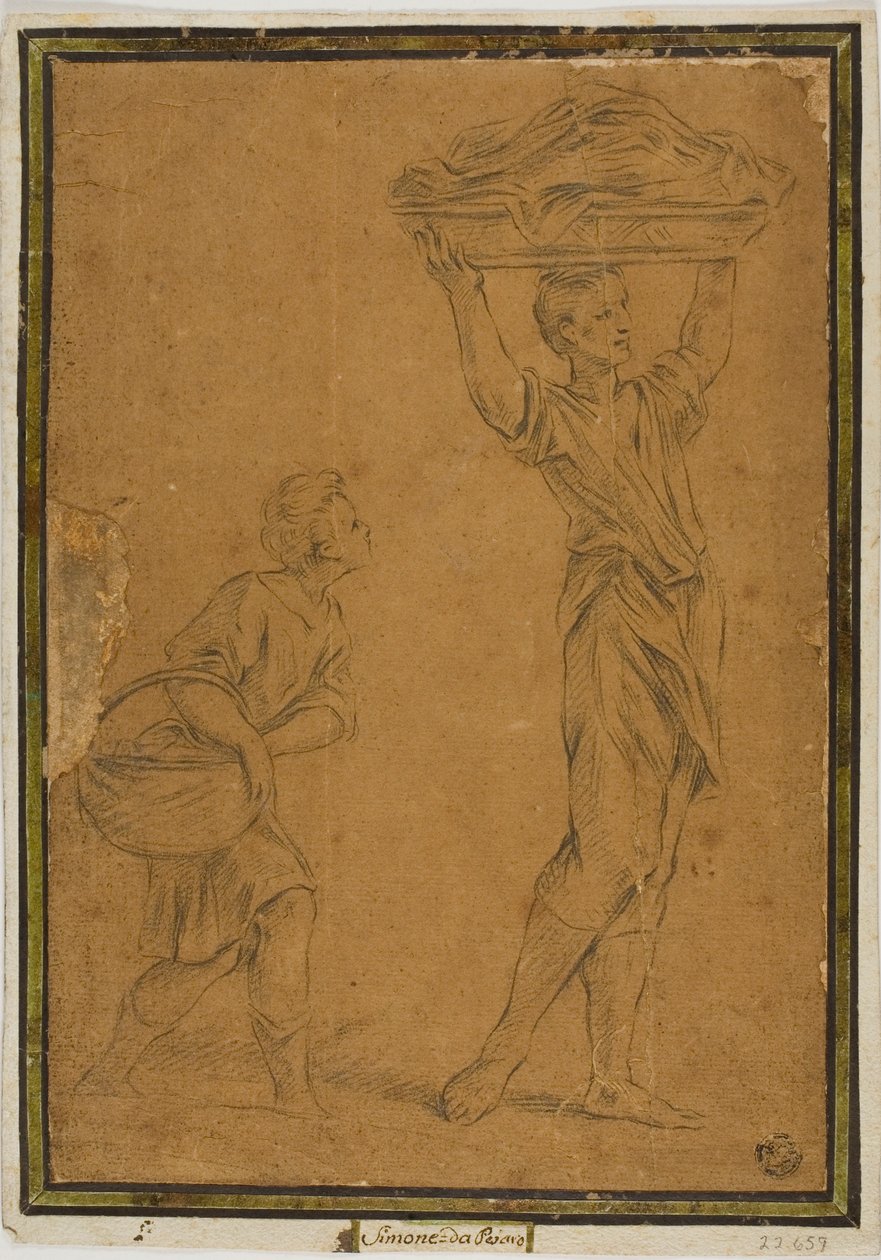 Zwei Jungen mit Körben von Giuseppe Maria Mitelli