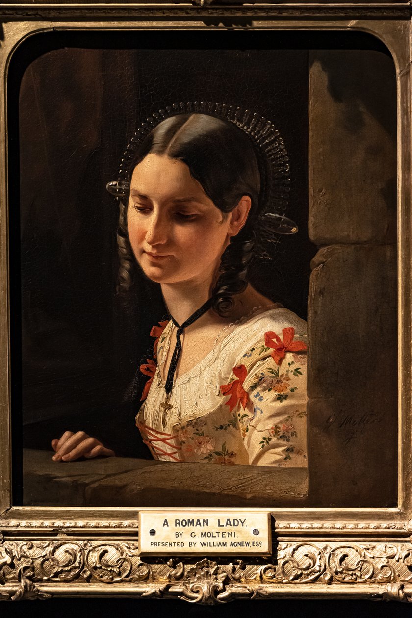 Büste einer Frau, Lucia der Verlobten von Giuseppe Molteni
