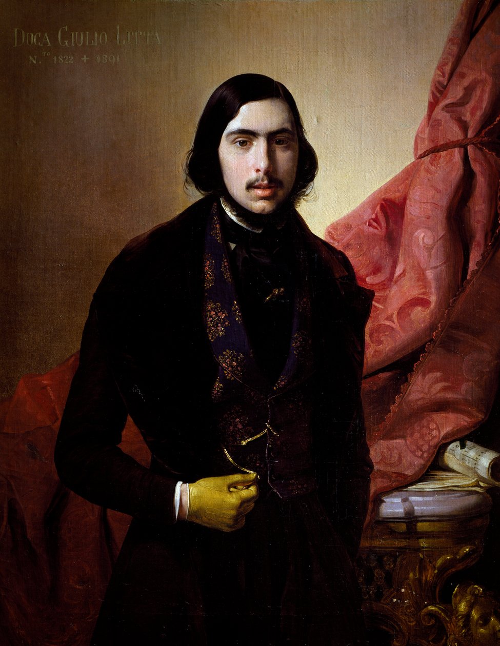 Porträt von Giulio Litta von Giuseppe Molteni