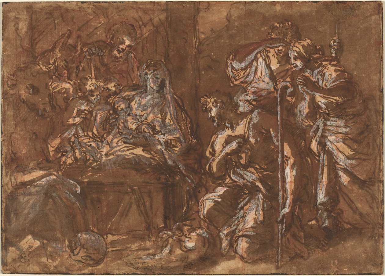 Die Anbetung der Hirten von Giuseppe Passeri