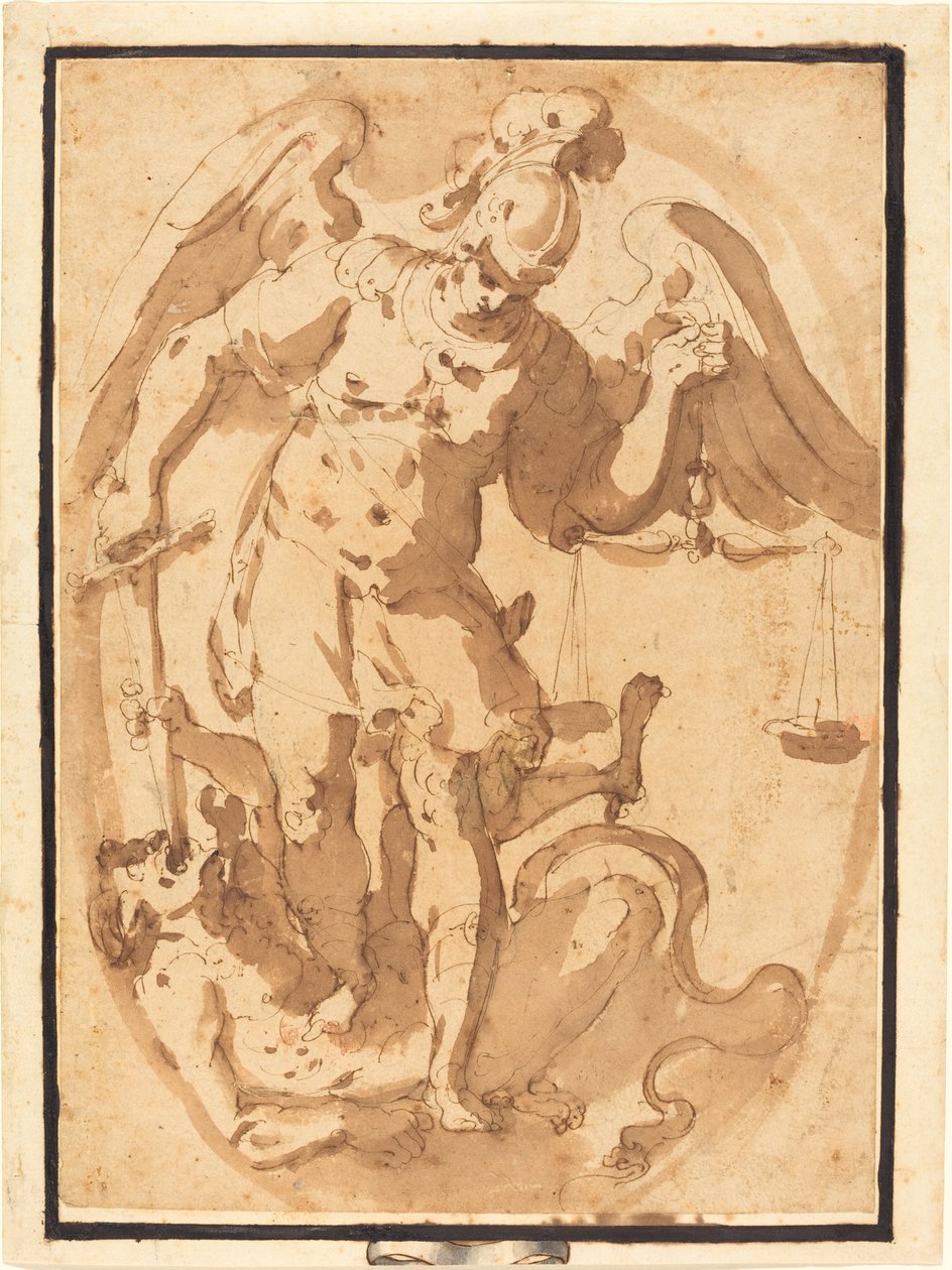 Sankt Michael mit Luzifer von Giuseppe Porta