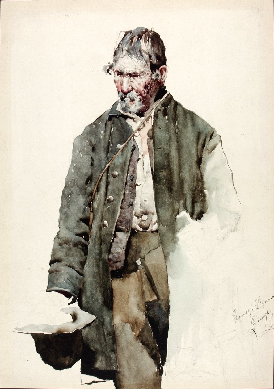 Studie eines alten Mannes von Giuseppe Signorini