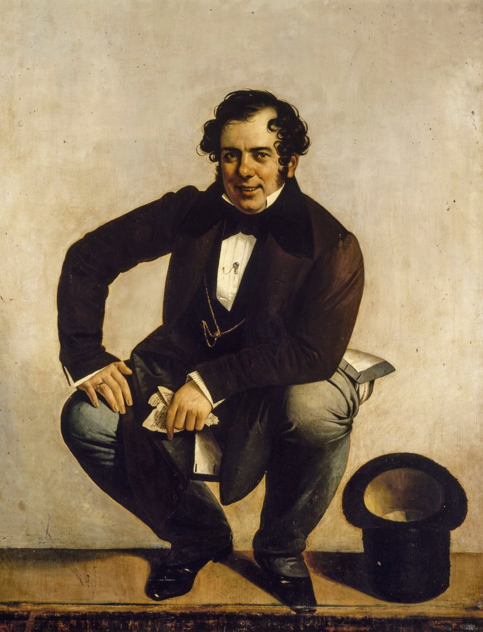 Selbstporträt von Giuseppe Tominz (1790-1866) von Giuseppe Tominz