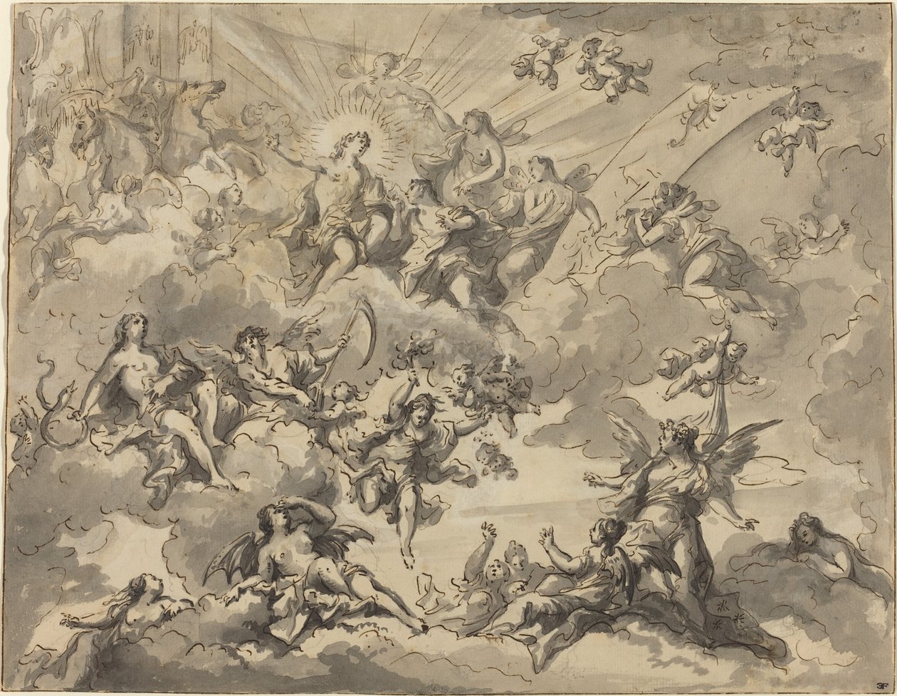 Apollo und die Musen von Giuseppe Valeriani
