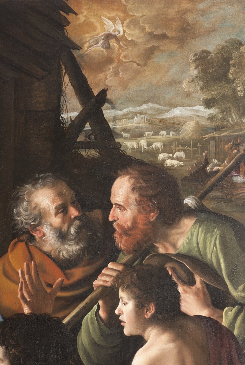 Die Geburt Christi, (Detail) von Giuseppe Vermiglio