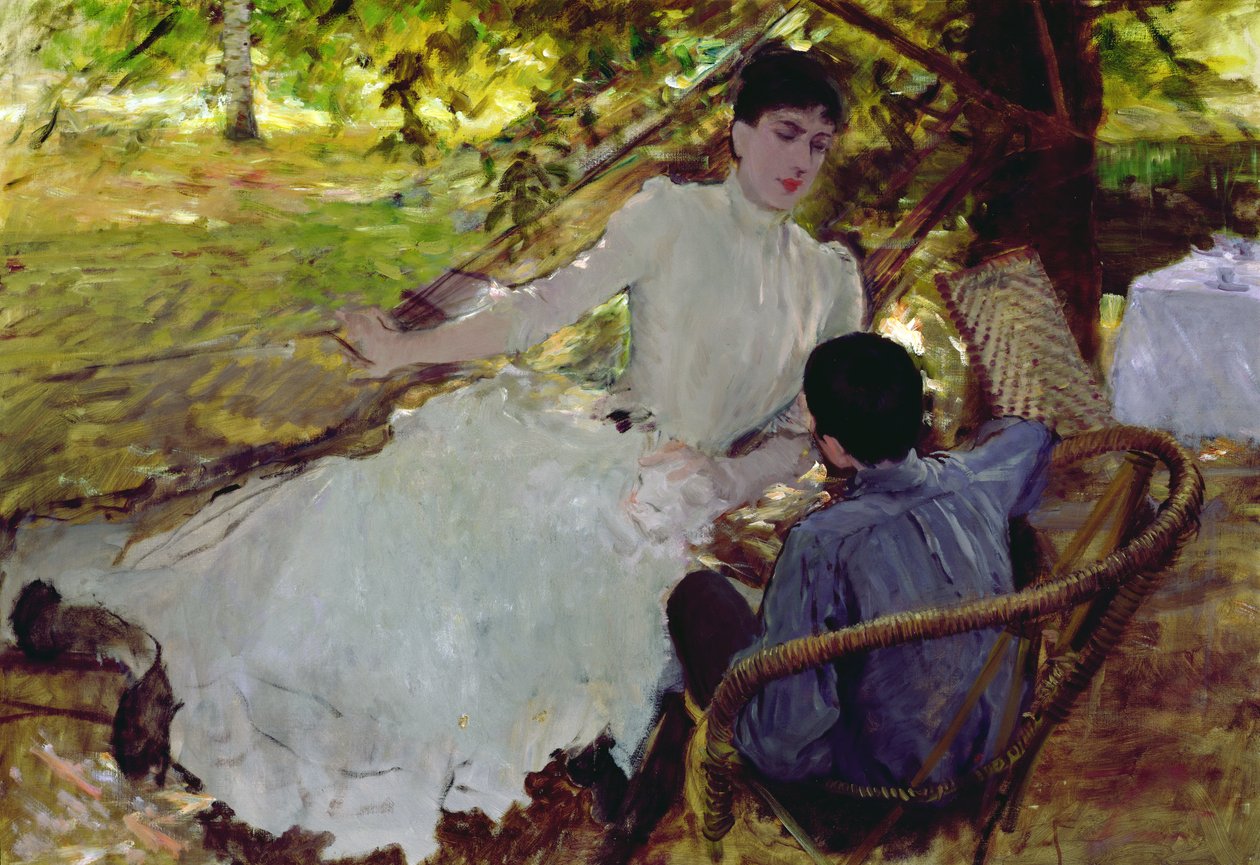 In der Hängematte II, 1884 von Giuseppe de Nittis