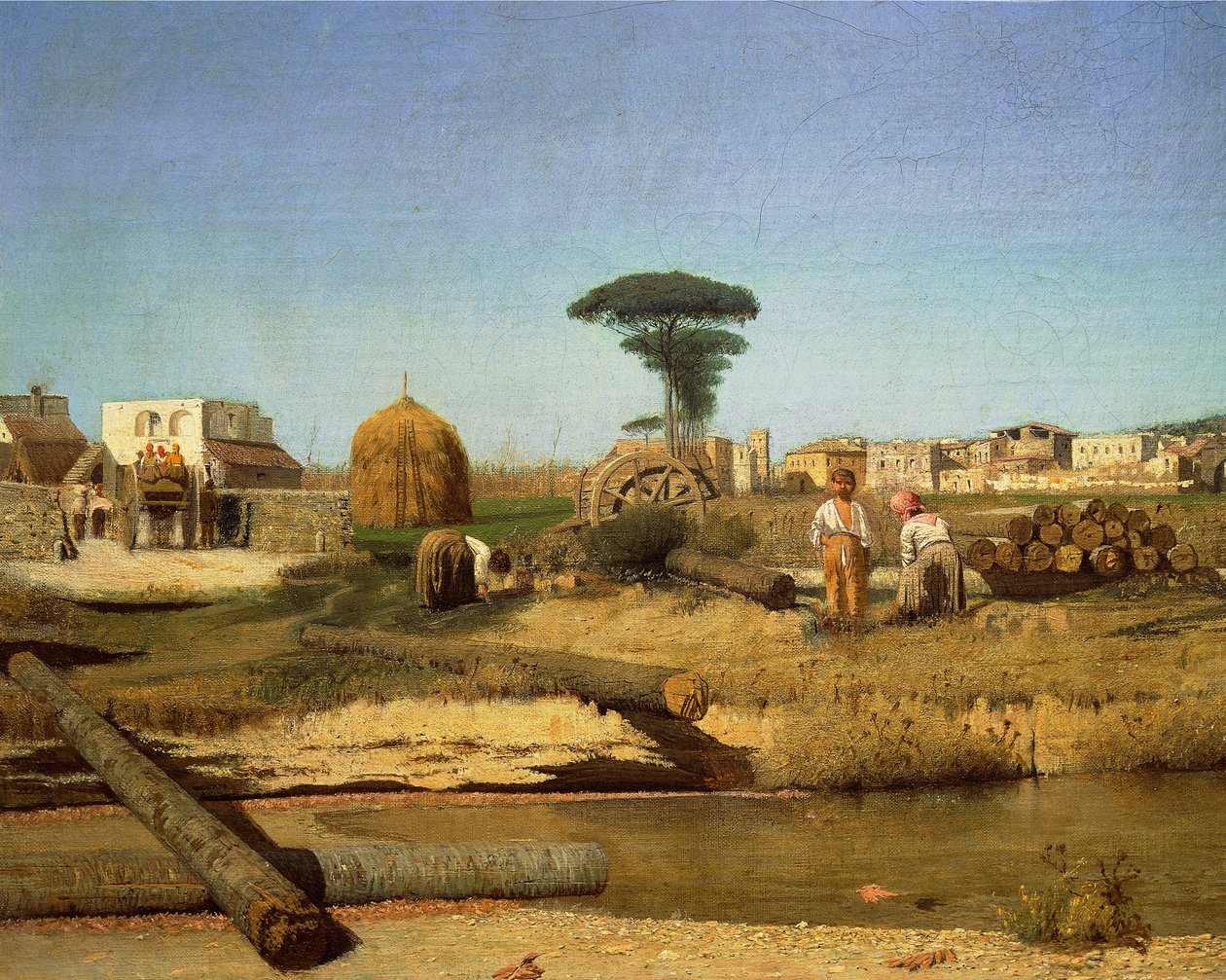 Bauernhaus in der Nähe von Neapel von Giuseppe or Joseph de Nittis