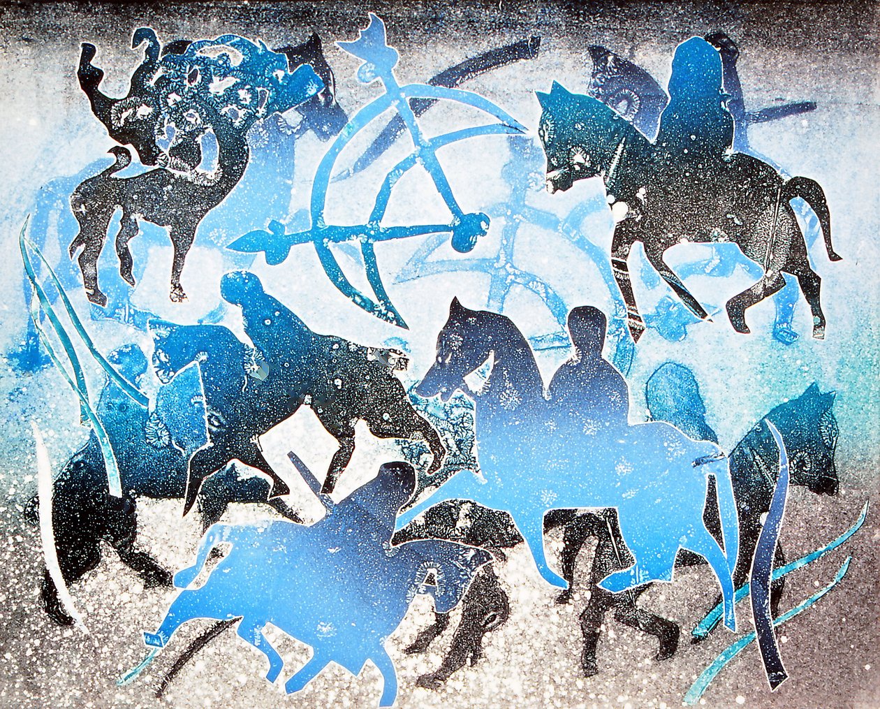 Blaue Reiter, 2000 von Gloria Wallington