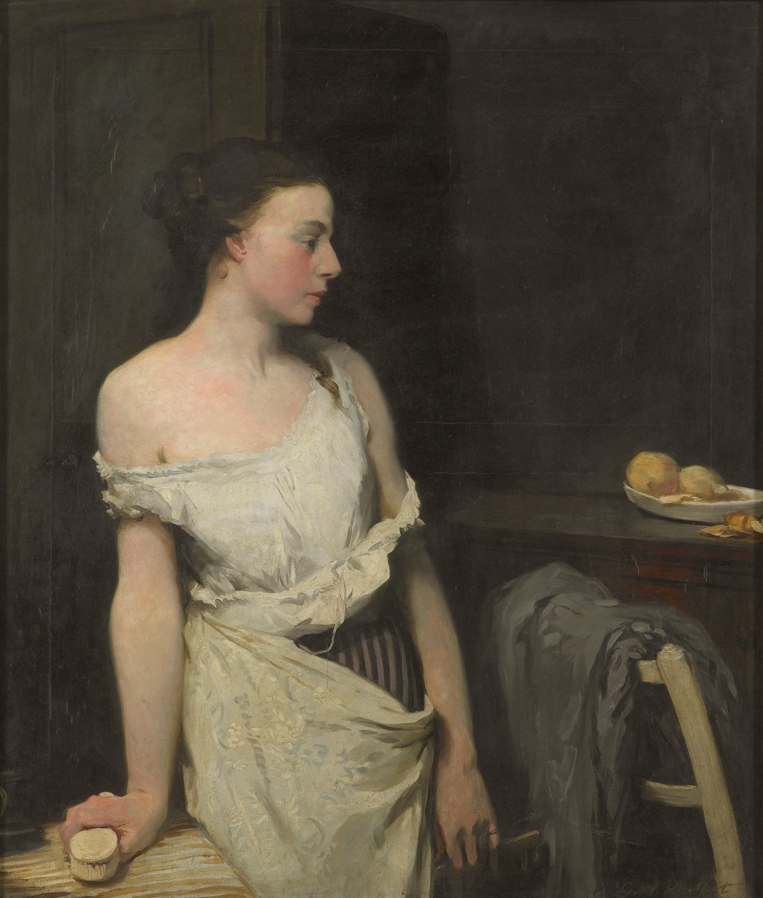 Mädchen bei ihrer Toilette von Glyn Warren Philpot
