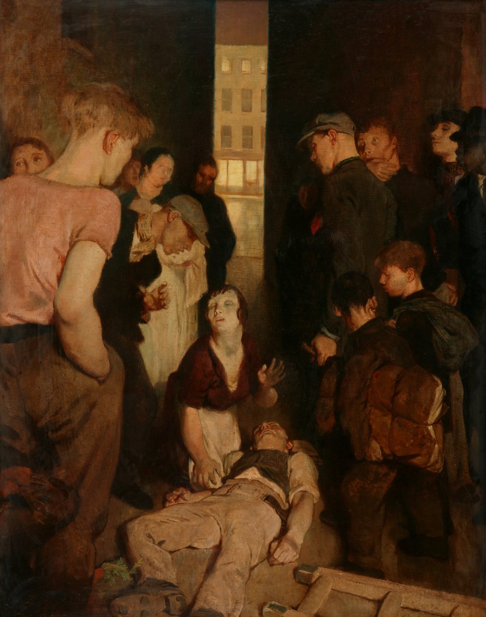 Ein Straßenunfall von Glyn Warren Philpot