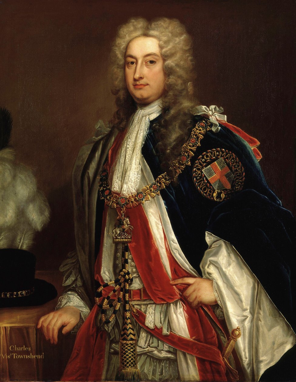 Charles, 2. Viscount Townshend, ca. 1715-20 von Godfrey Kneller