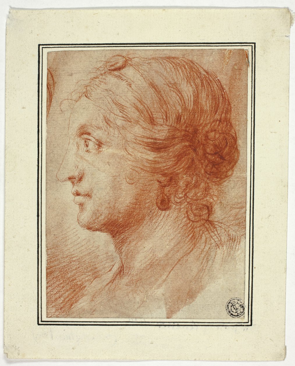 Büste einer Frau im Profil nach links von Godfrey Kneller