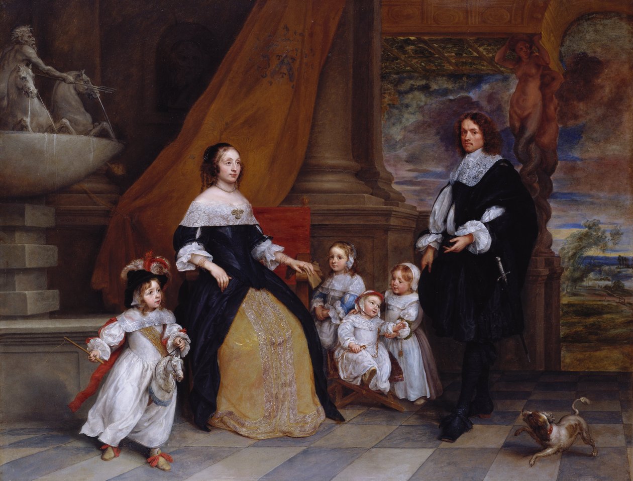 Familie von Jan-Baptista Anthoine von Gonzales Coques