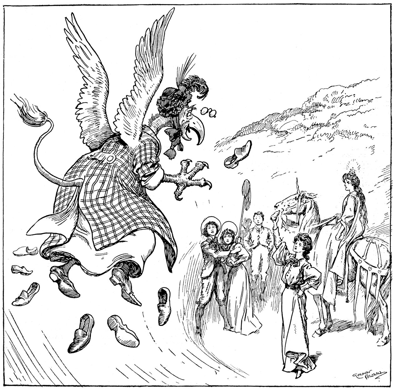Sie wurde ein Träger-Greif, 1906 von Gordon Frederick Browne