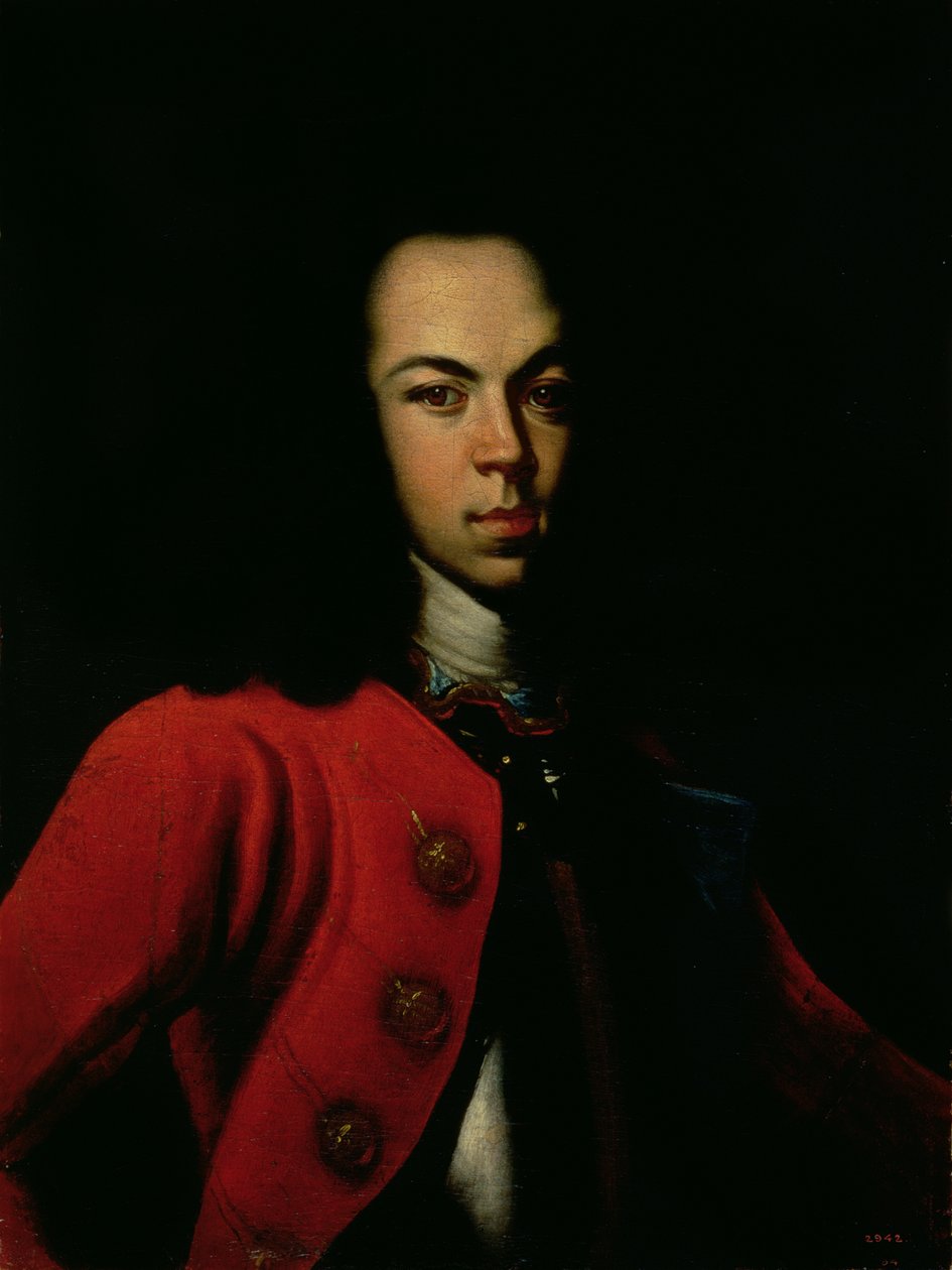 Porträt des Zarewitsch Alexei Petrowitsch (1690-1718) 1710 von Gottfried Danhauer