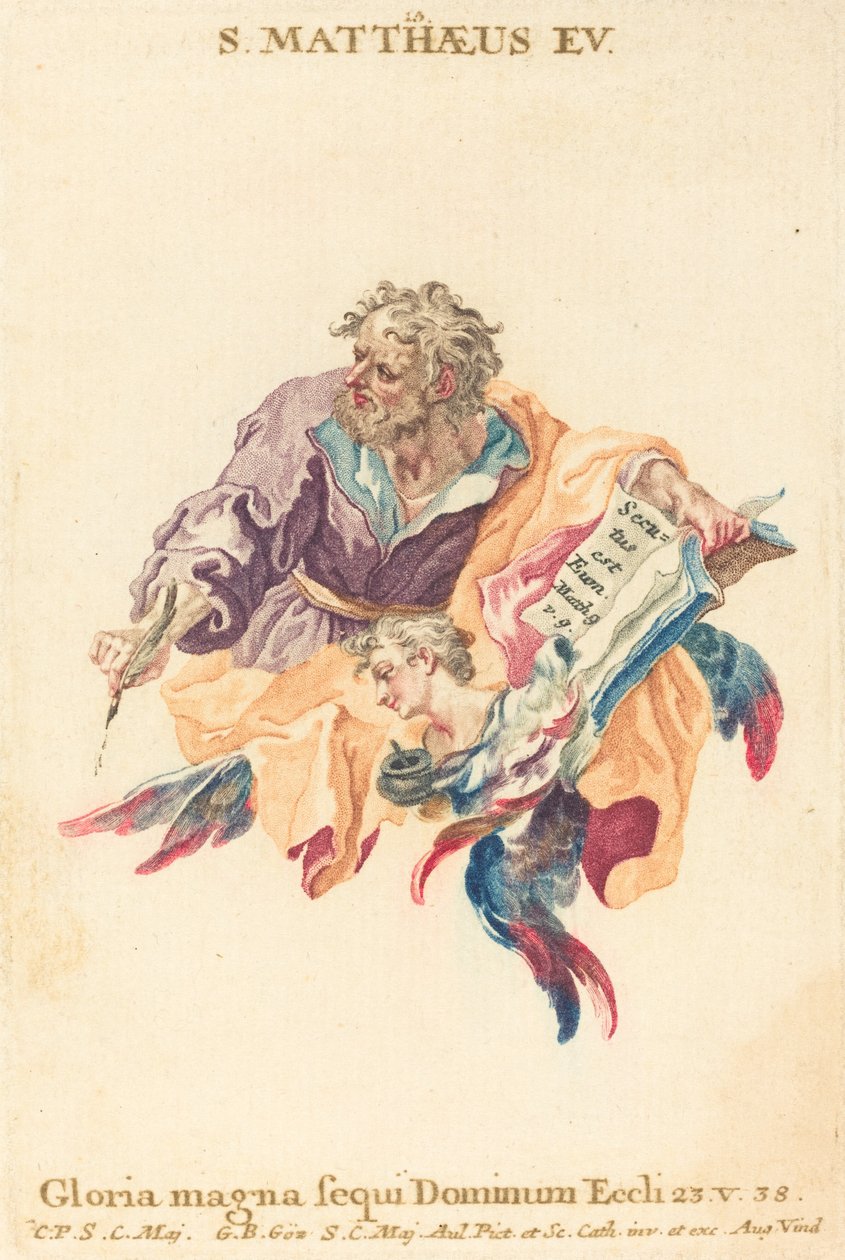 Der Evangelist Matthäus von Gottfried Bernhard Götz