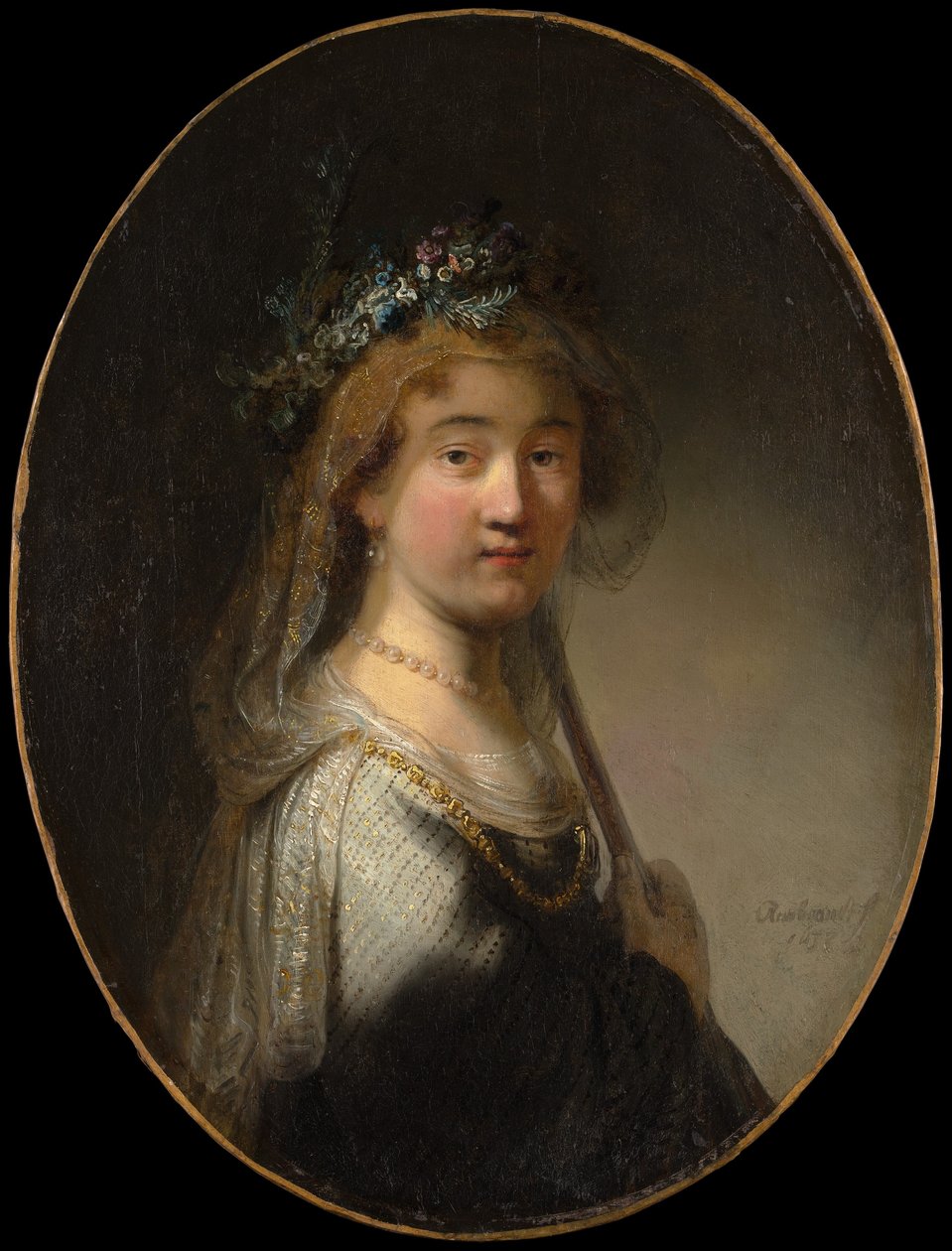Eine junge Frau als Schäferin von Govaert Flinck