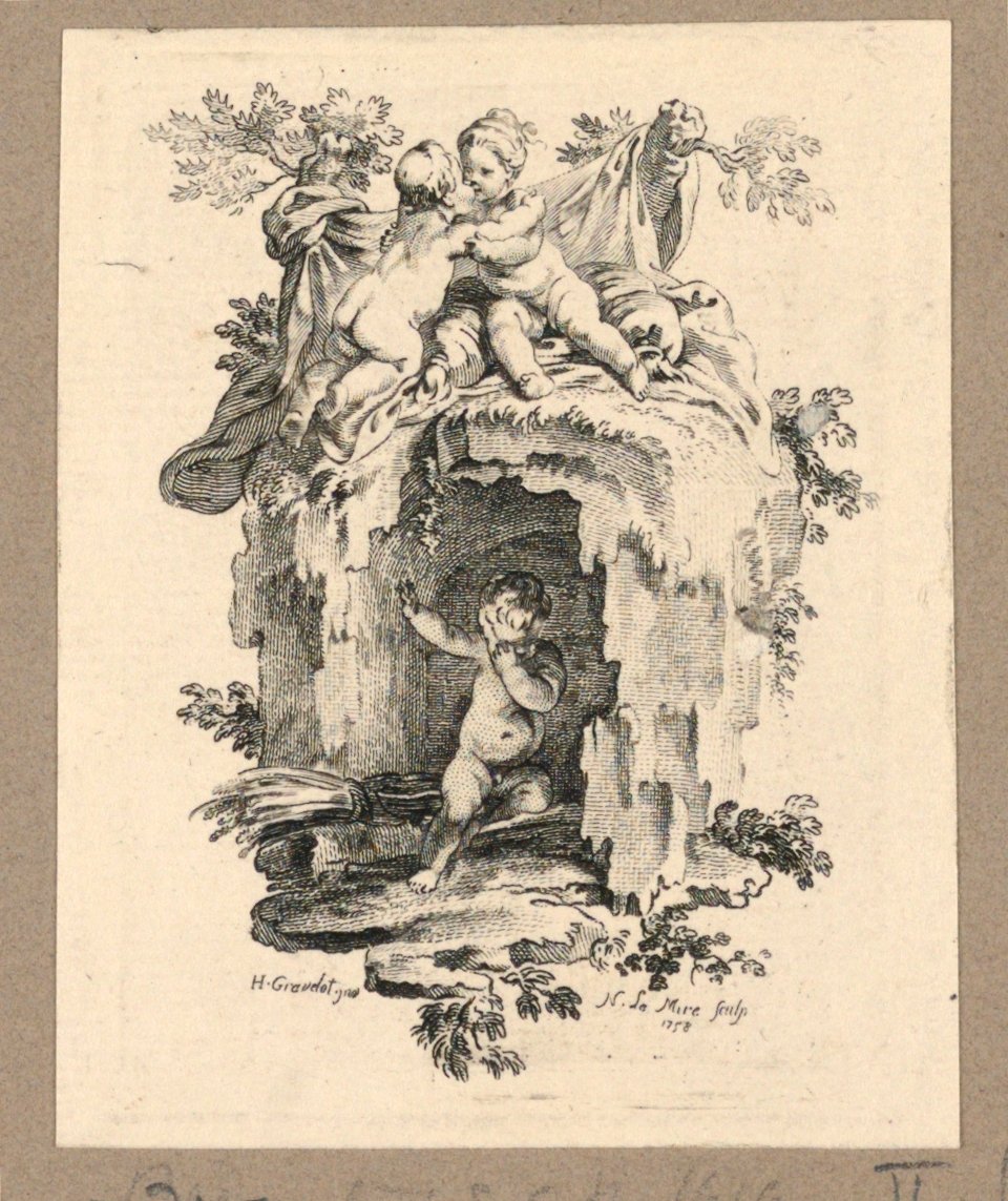 Putten um eine Höhle von Gravelot
