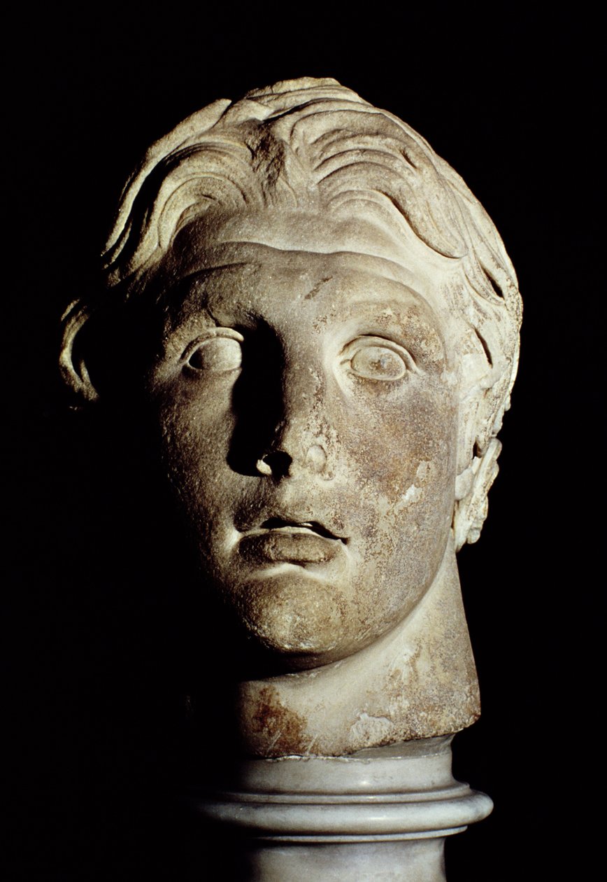 Alexander der Große (356-323 v. Chr.), gefunden in Pergamon (Marmor) von Greek