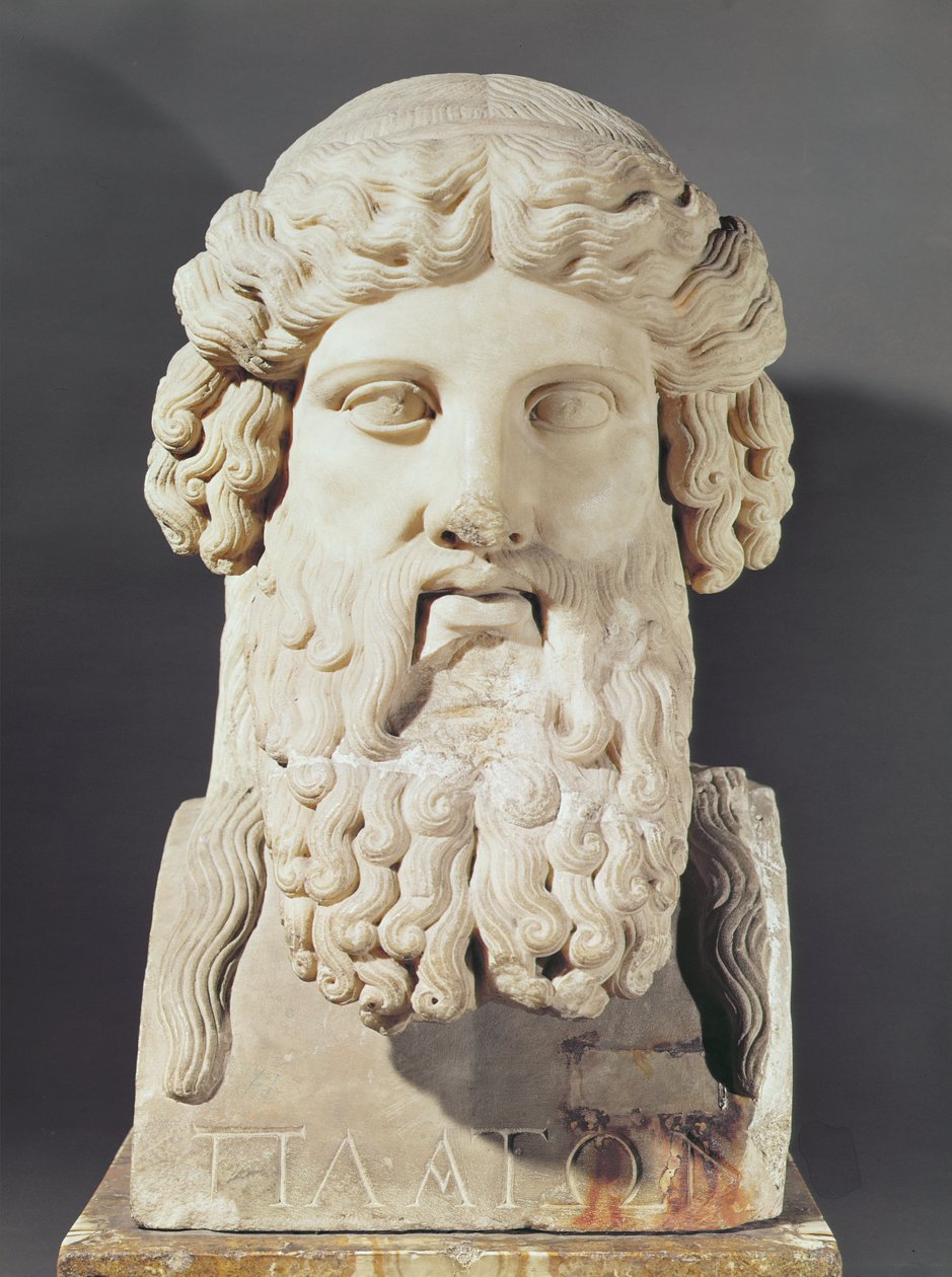 Büste von Plato (ca. 428-348 v. Chr.) von Greek