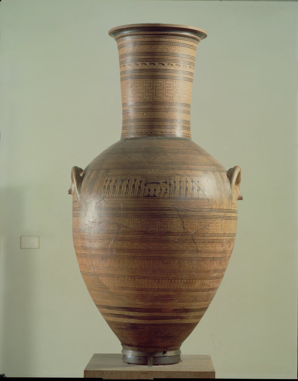 Die Dipylon-Amphora, Graburne im geometrischen Stil aus der Kerameikos-Nekropole, Athen, ca. 750 v. Chr. von Greek