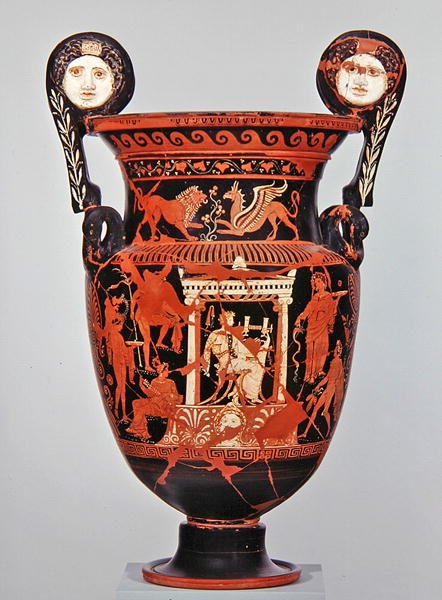 Apulische rotfigurige Volutenkrater, ca. 375-350 v. Chr. von Greek