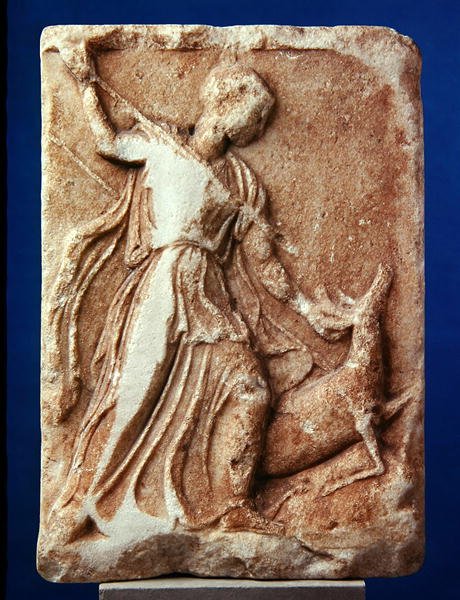 Artemis auf der Jagd, um 410 v. Chr. von Greek