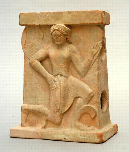 Keramischer Altar mit Iris, ca. 500 v. Chr. von Greek