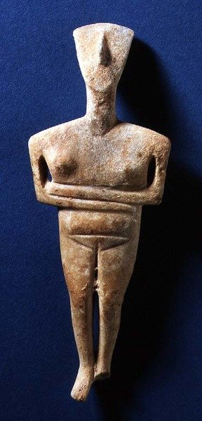 Kykladische Figur, Naxos, ca. 3000-2000 v. Chr. von Greek