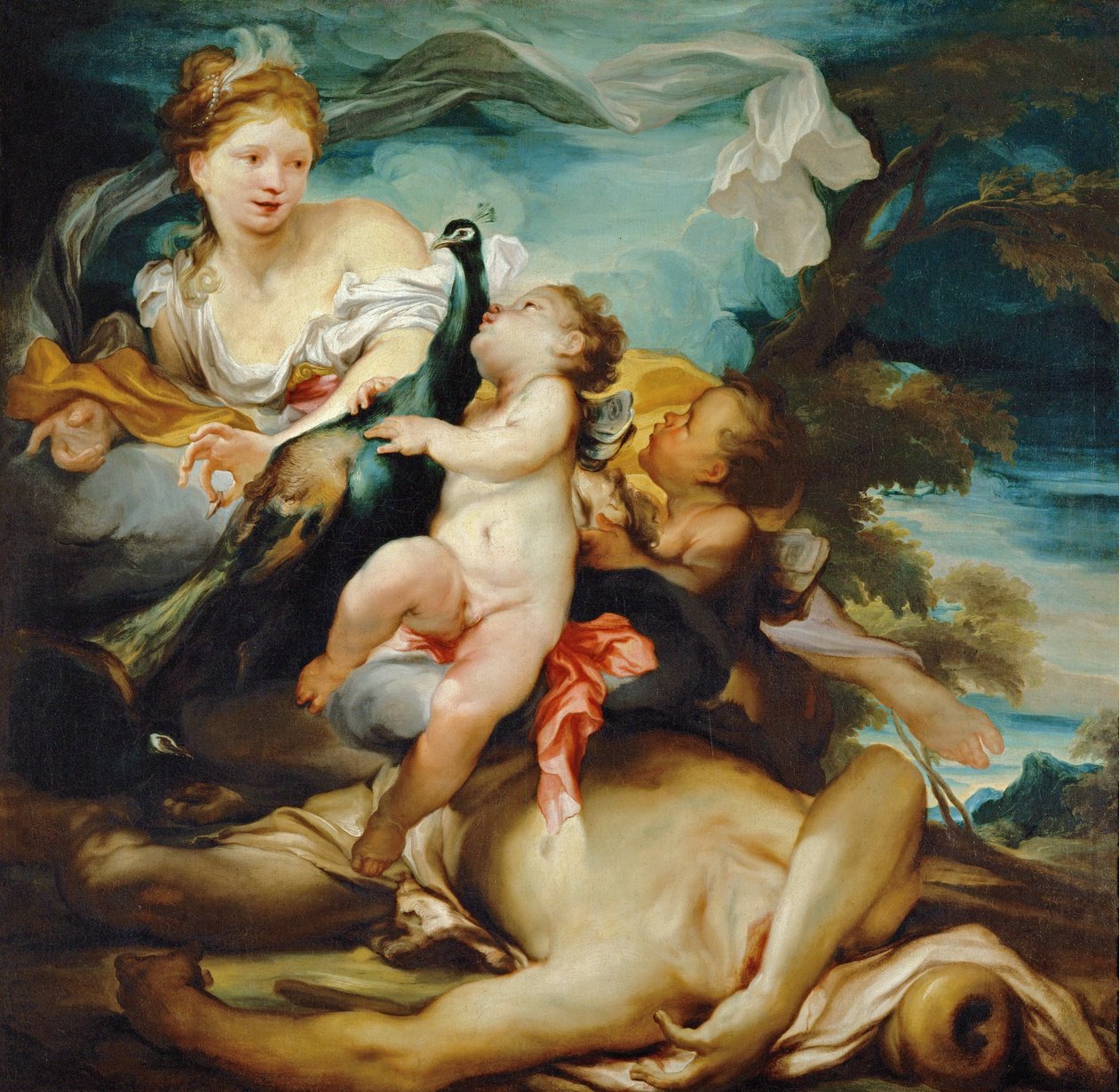 Juno und Argus von Gregorio De Ferrari